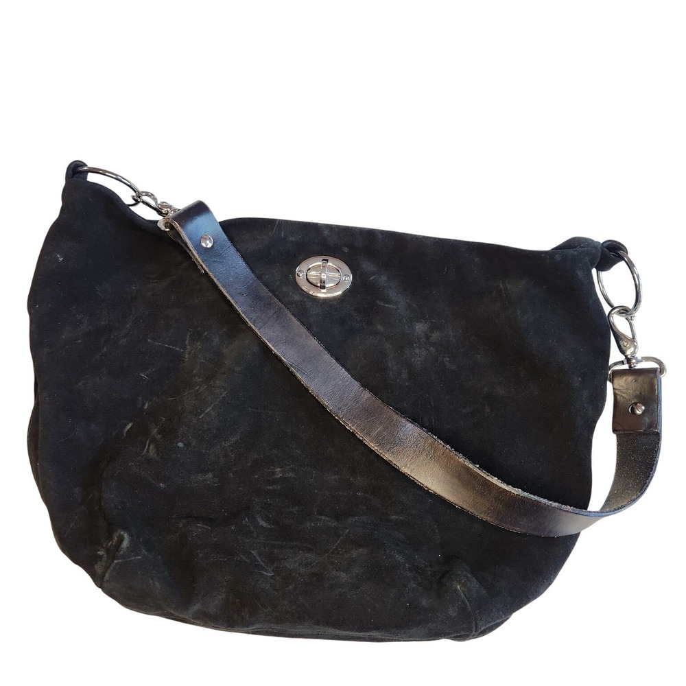 MARTALU DESIGNS Suede Leather Hobo Handbag Purse Large